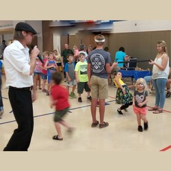 Vern with kids