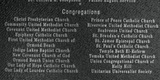 Founders plaque, installed February 1993.