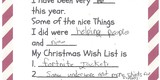 Wish lists, in their own words