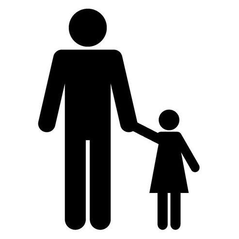 Father and daughter in place of own